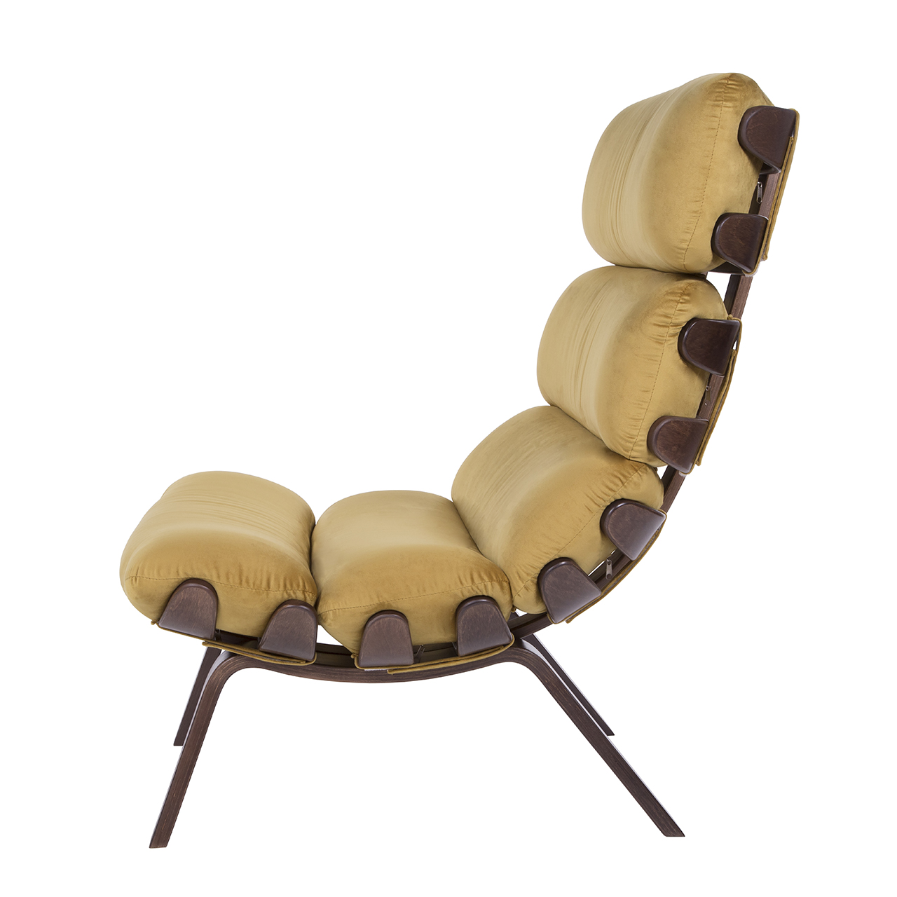 кресло Ессей Охра каркас Орех