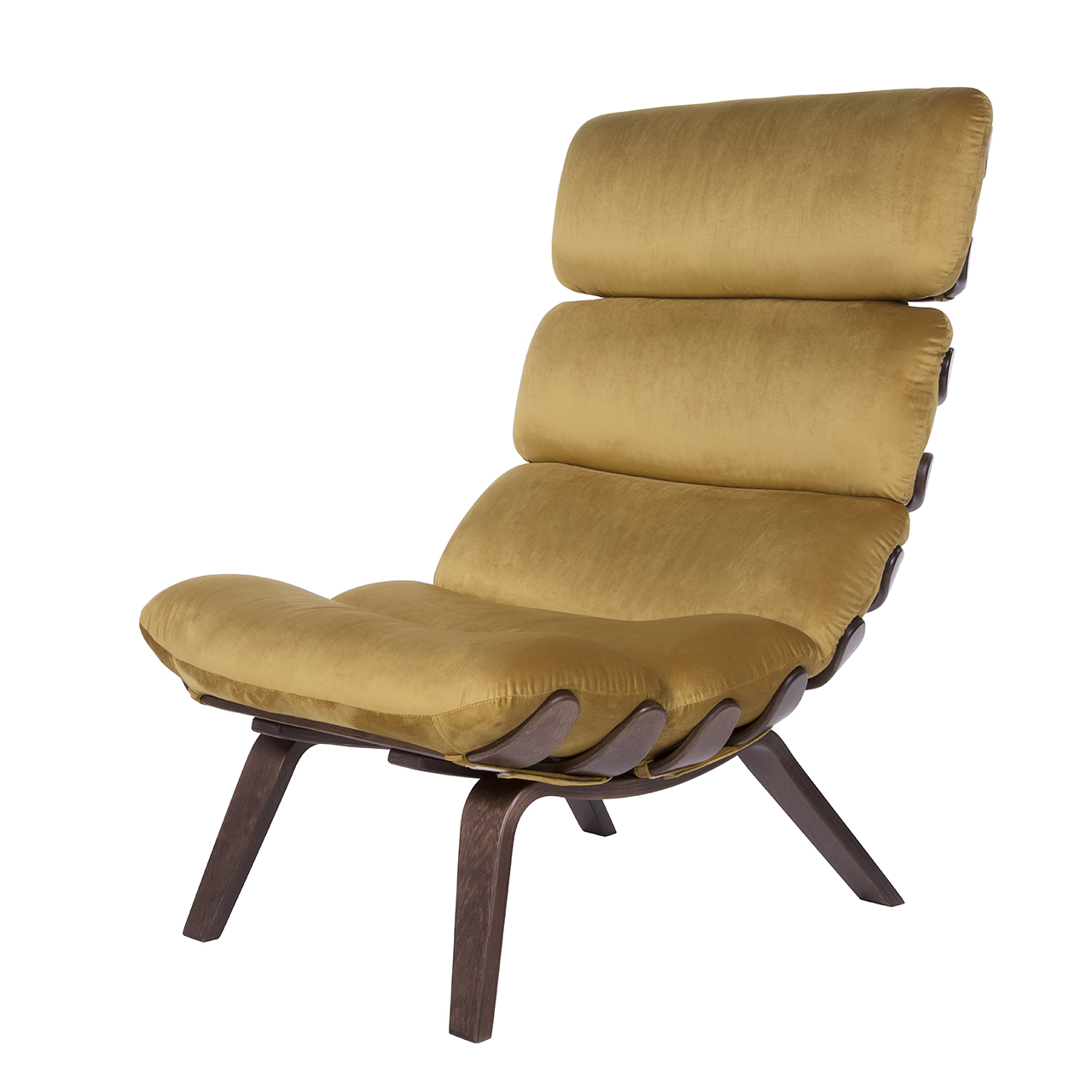 кресло Ессей Охра каркас Орех