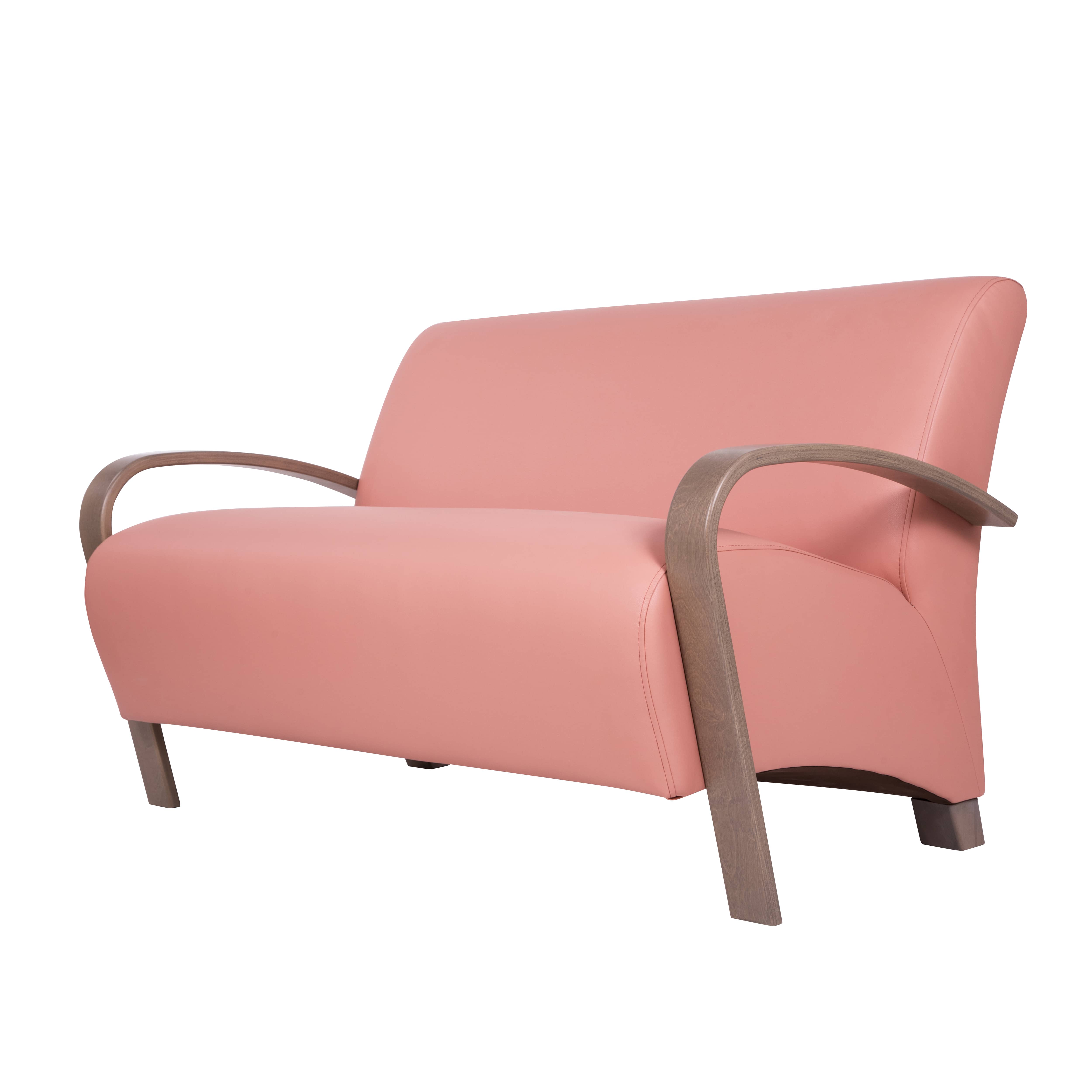 диван Балатон Экокожа розовый каркас Шимо