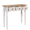 Стол туалетный 3 ящика Консолеа со стулом Форест (белый/антик)