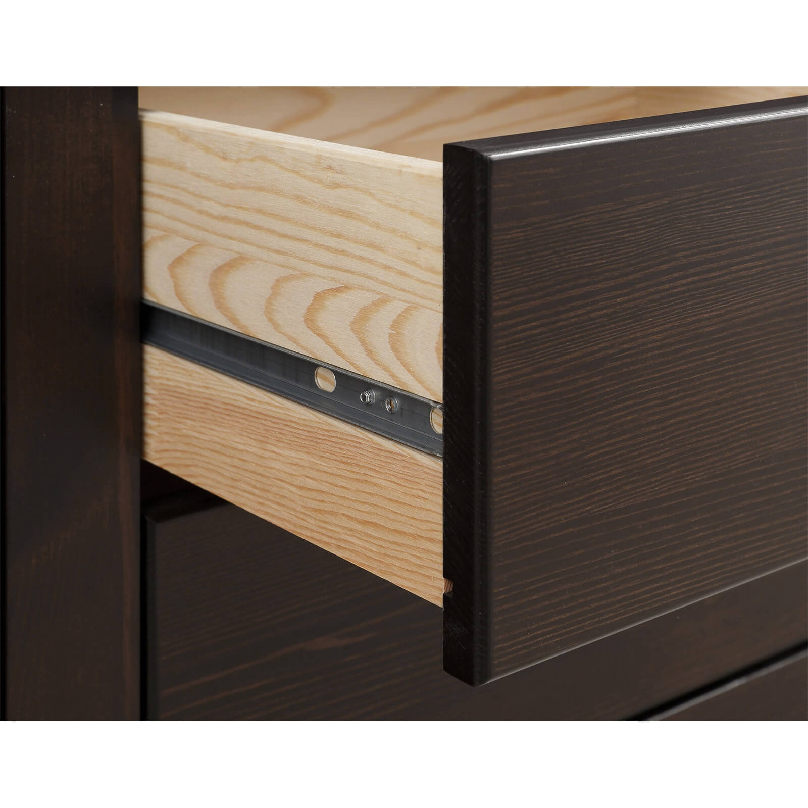 Стол письменный черный "Рауна" 11 1-тумбовый (колониал)