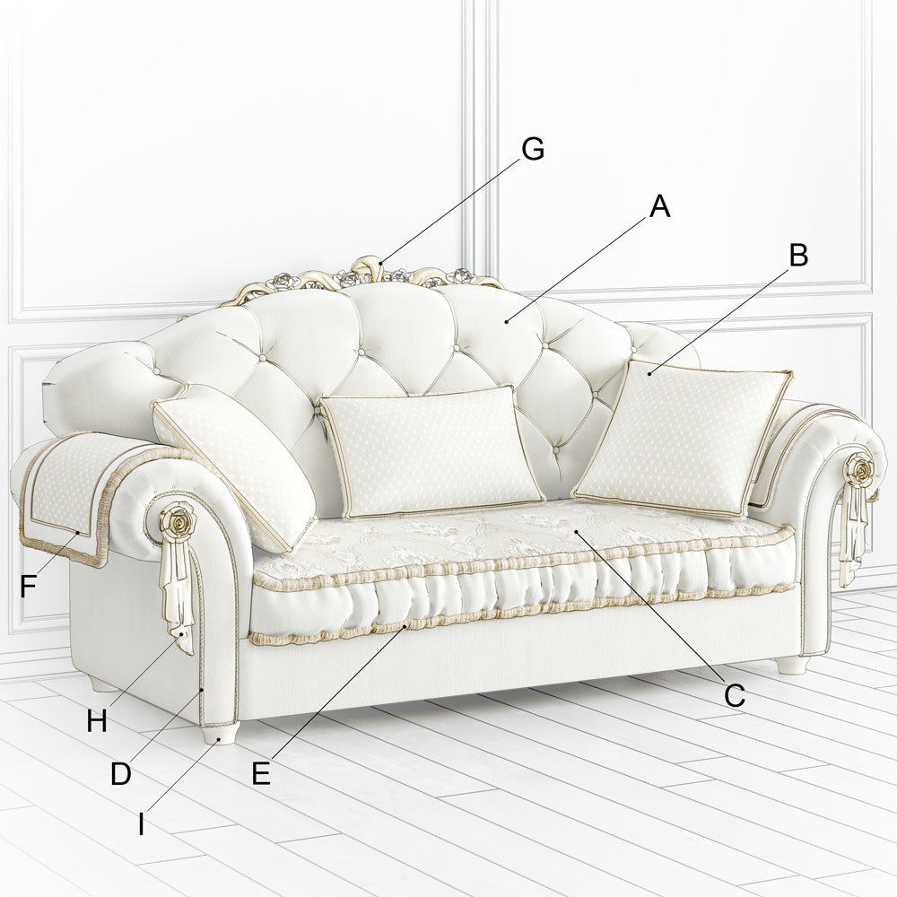 Диван трёхместный D413-20-02