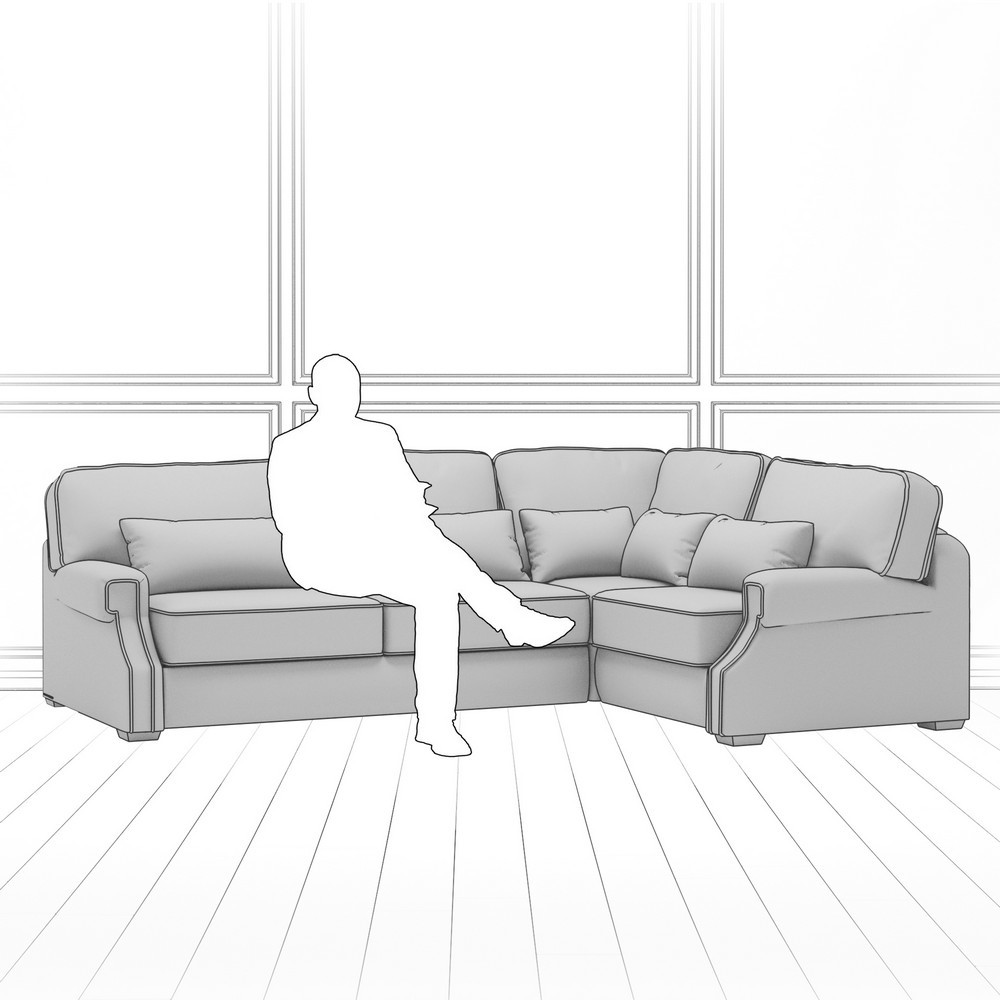 Диван Quadra L (с механизмом) DQL-VR-180-K03-Ka-B18