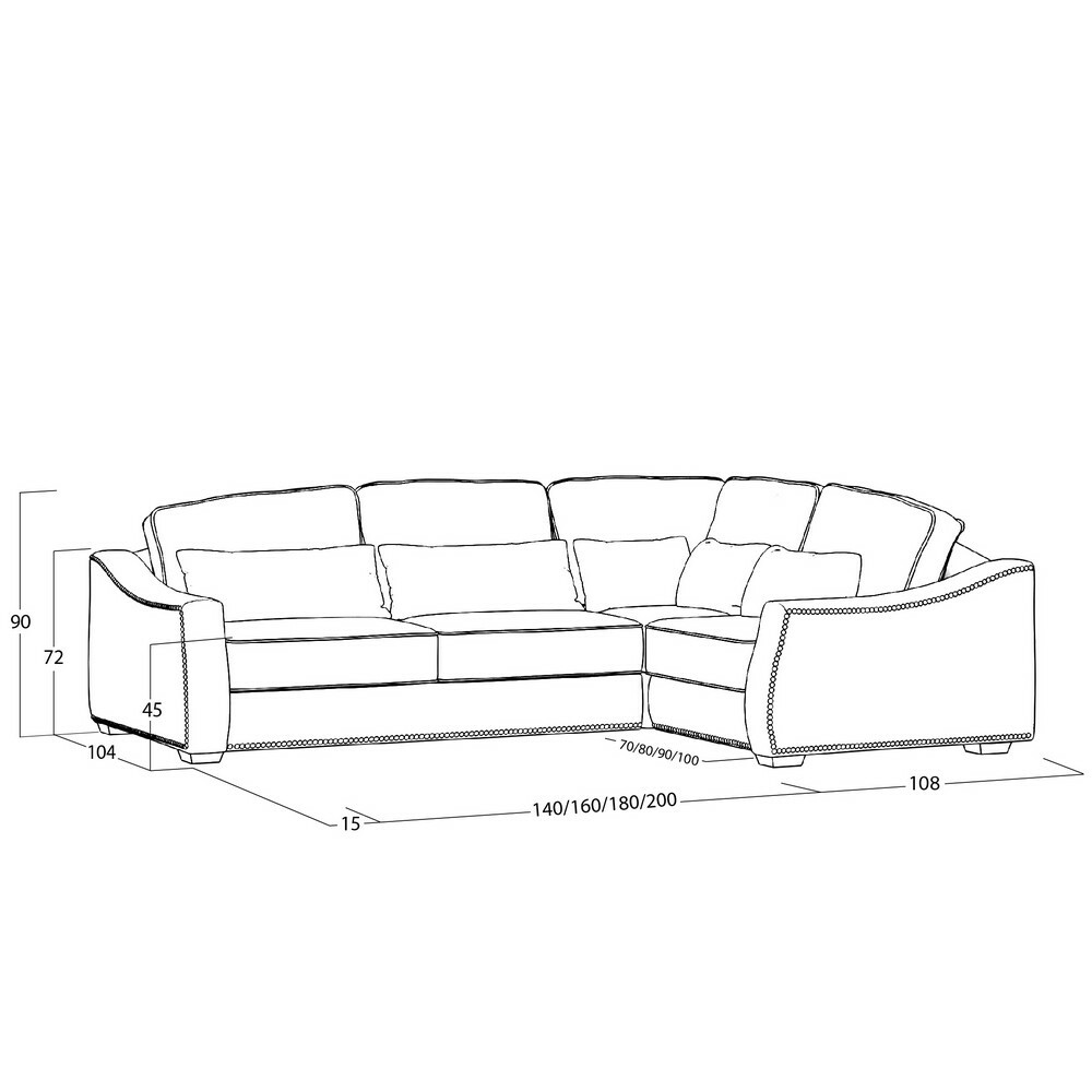 Диван Concerto (с механизмом) DCo-VR-180-K03-N-B18