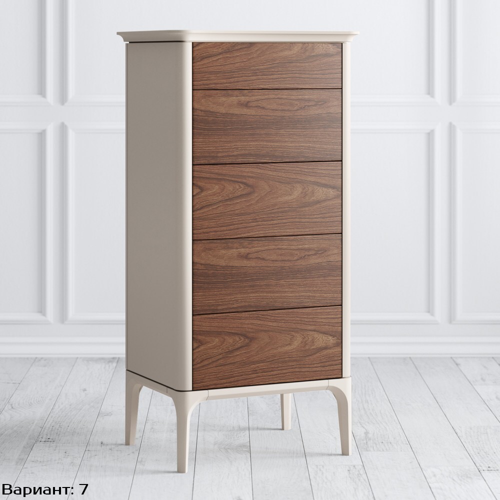 Комод узкий 5 ящиков Pr063AT-bosco