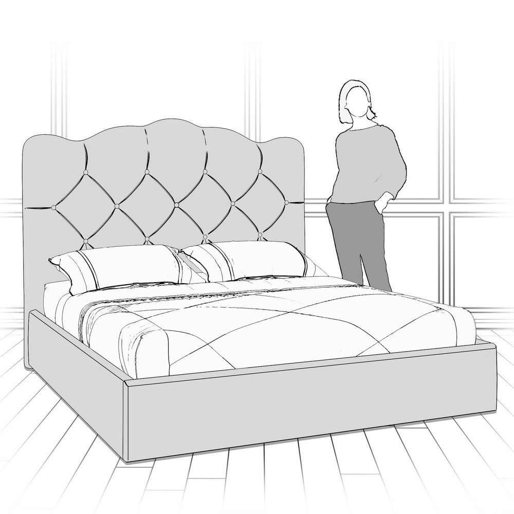 Кровать с подъемным механизмом K70-1400-B18