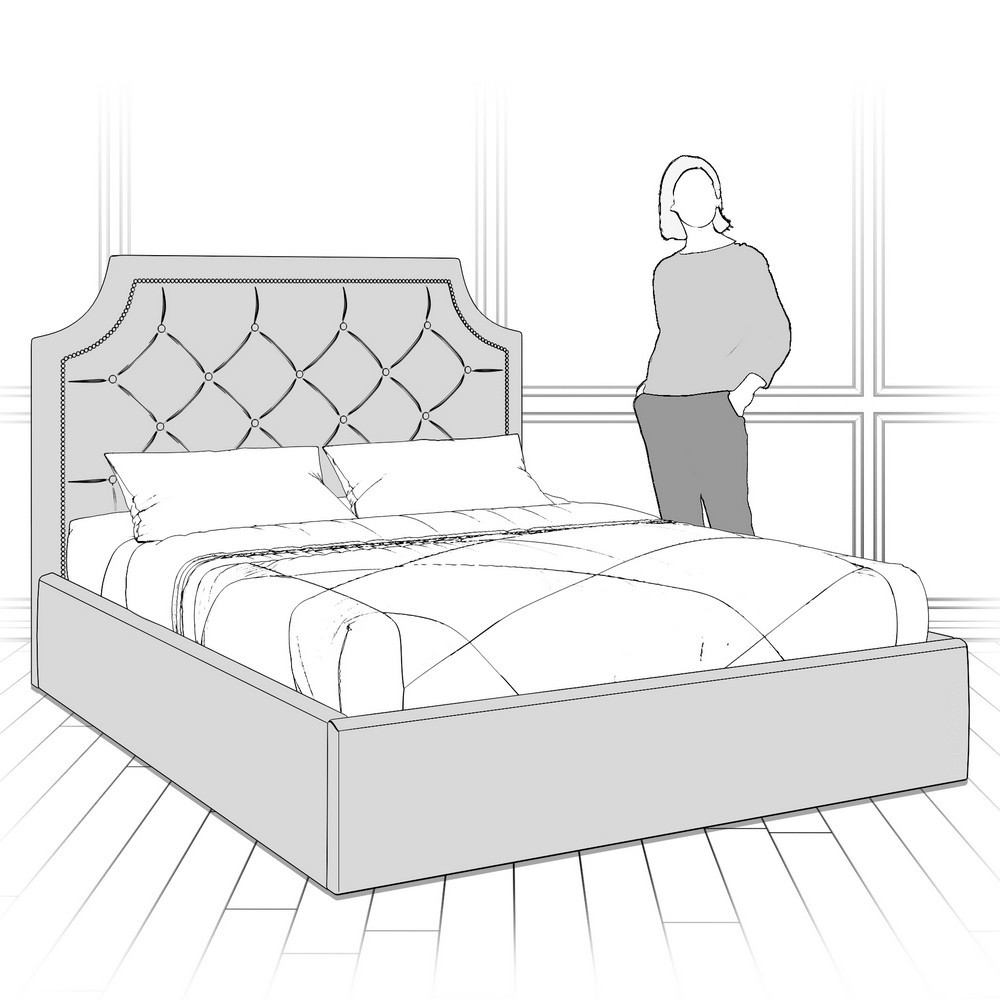 Кровать с подъемным механизмом K09Y-1400-N-B08