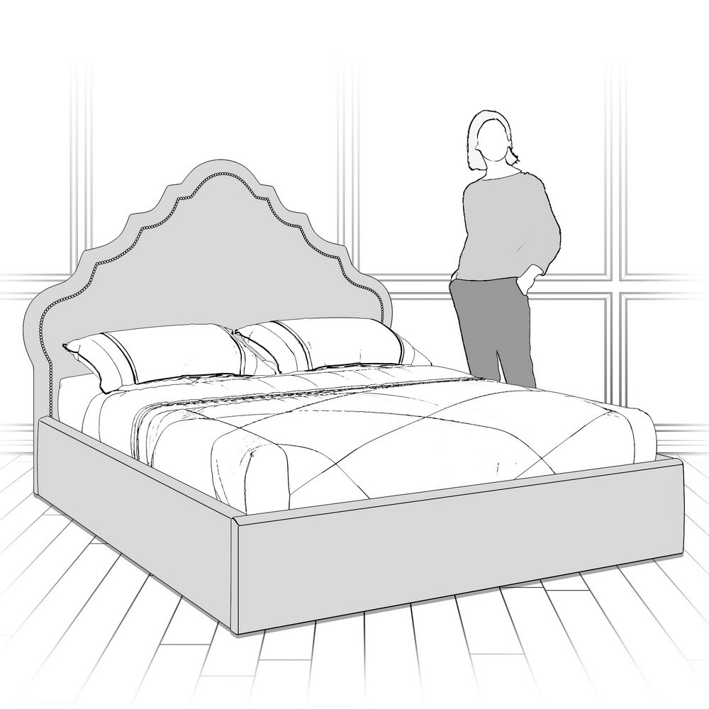 Кровать с подъемным механизмом K08-1800-N-B01