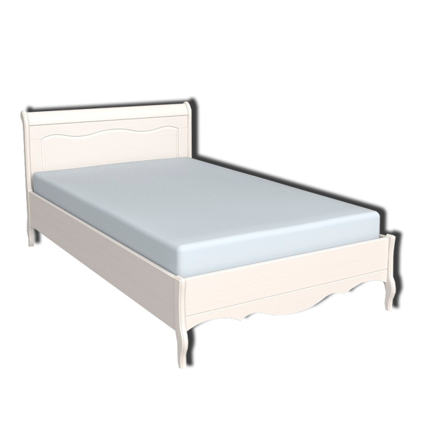 Кровать белая ЛеБо 1200х2000 без изножья