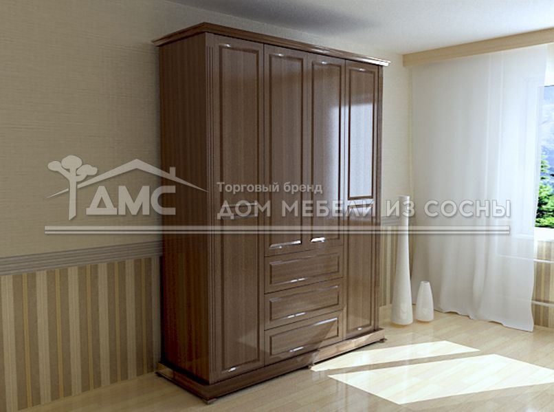 Шкаф 4-х ств. Кардинал