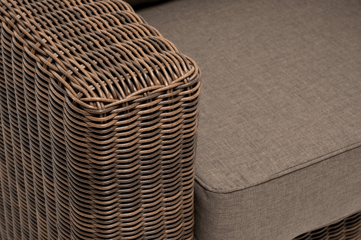 "Боналли" кресло из искусственного ротанга, цвет коричневый