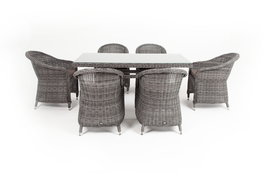 "Эспреззо" обеденная группа плетеная, цвет графит