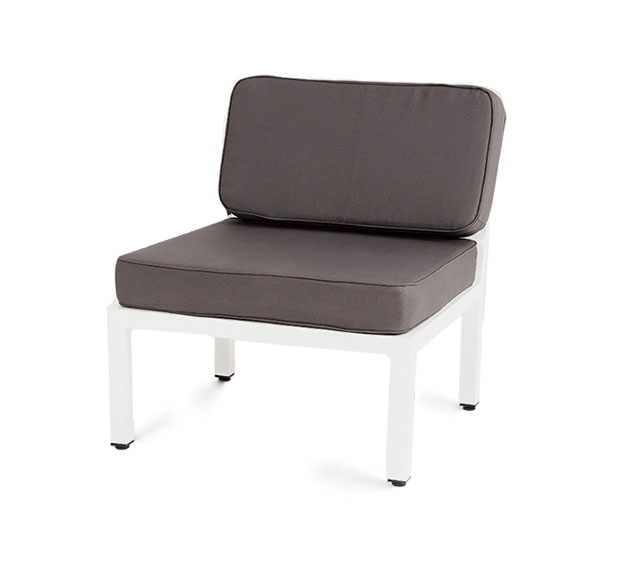 "Глорианте" модуль диванный центральный, каркас из алюминия