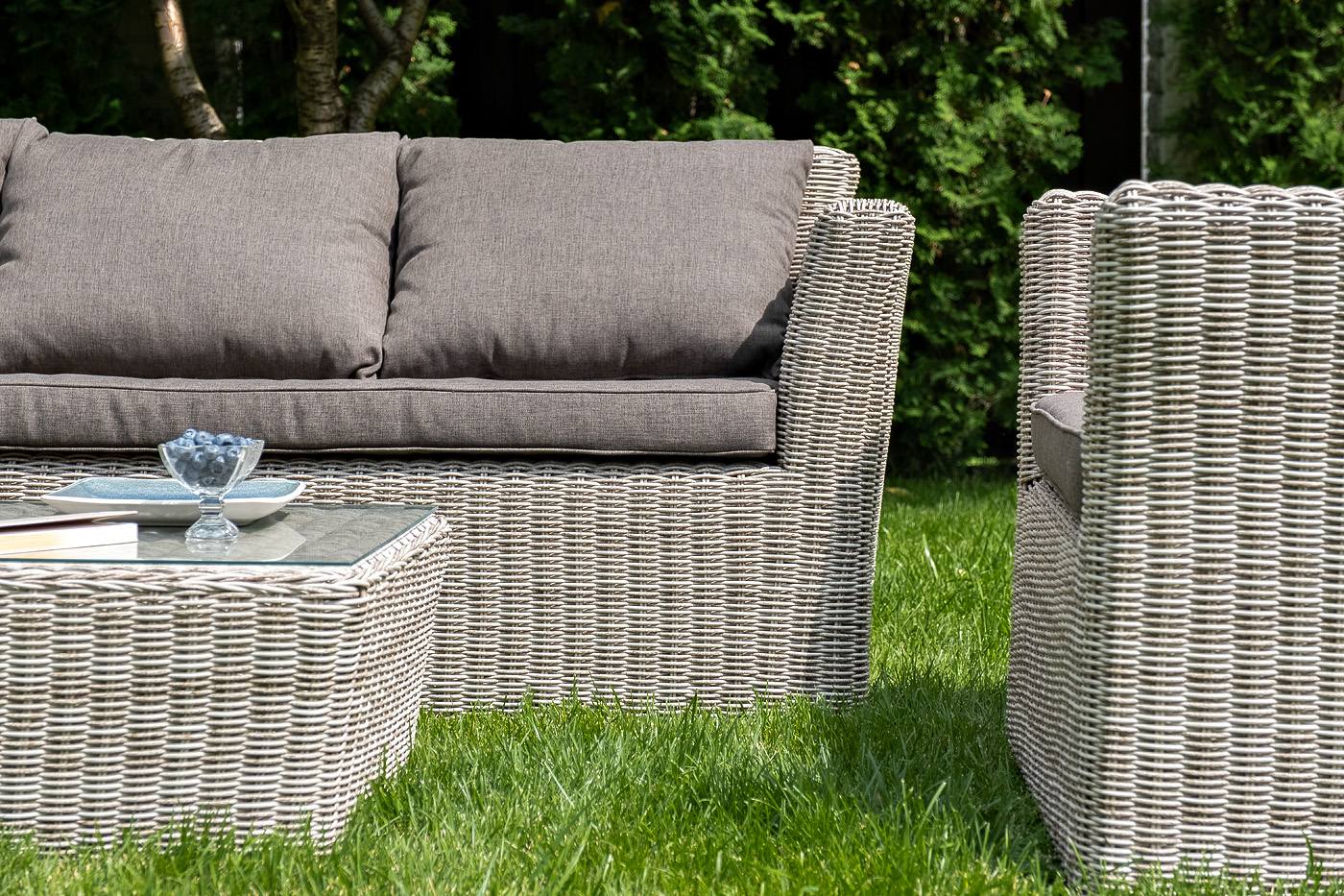 "Капуто" лаунж-зона из искусственного ротанга, цвет бежевый