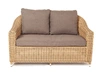 "Копаннини" диван из искусственного ротанга двухместный, цвет соломенный