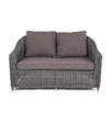 "Копаннини" диван из искусственного ротанга двухместный, цвет графит
