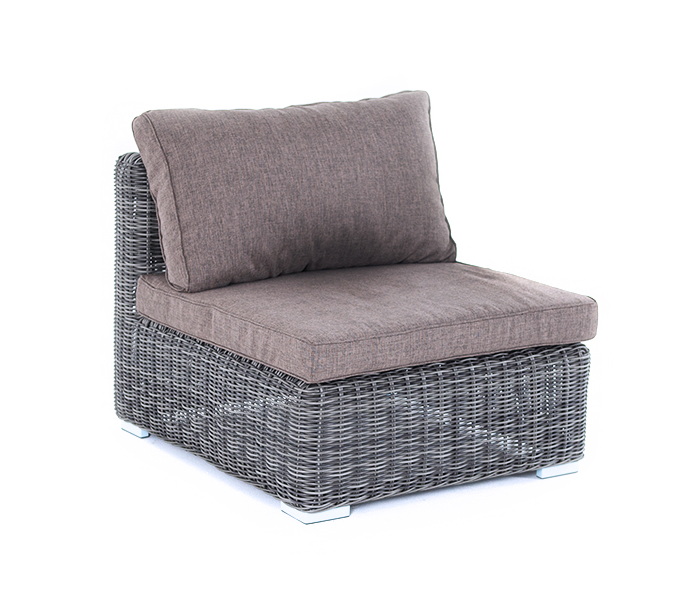 "Лунджи" модуль диванный прямой с подушками, цвет графит