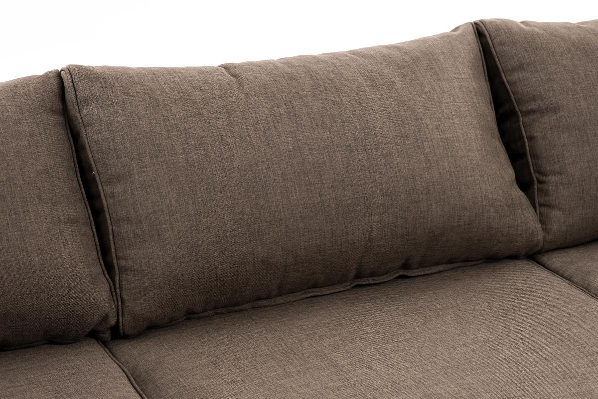 "Лунго" трансформирующаяся лаунж-зона из искусственного ротанга (гиацинт), цвет коричневый