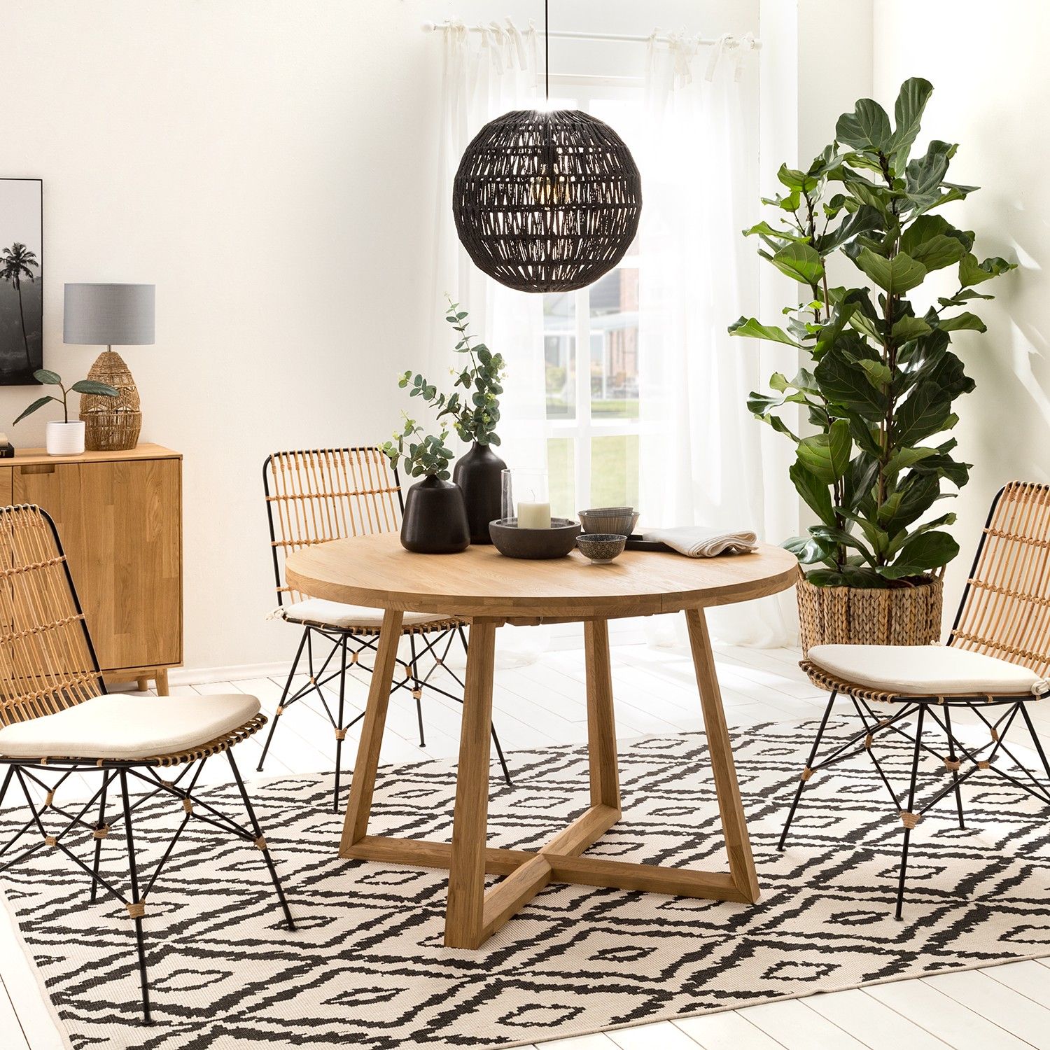 Стол обеденный раздвижной "Мерби Р",1000/1400, бейц-масло