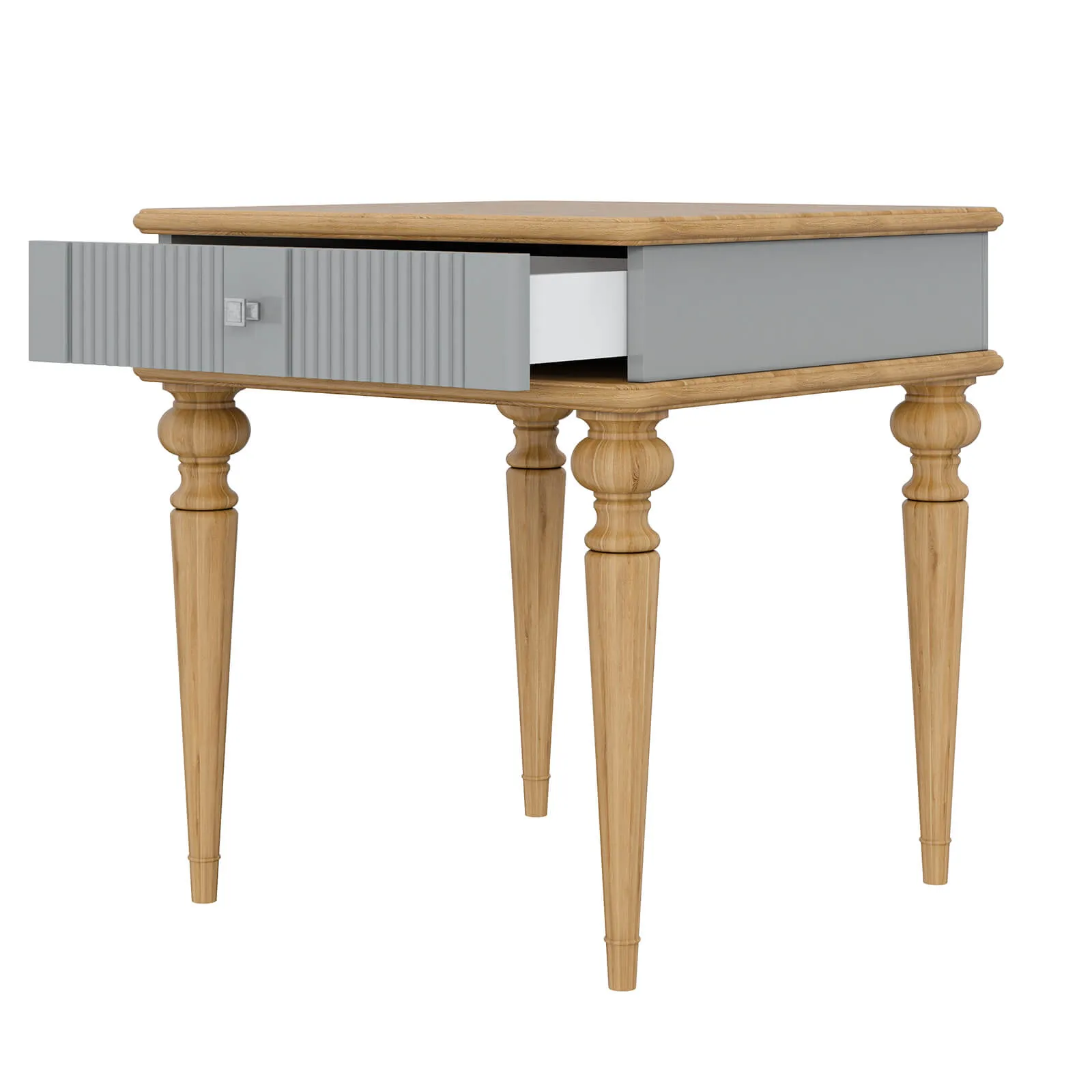 Стол ламповый "Рандеву" 01-60 (серый 7042/антик 24)