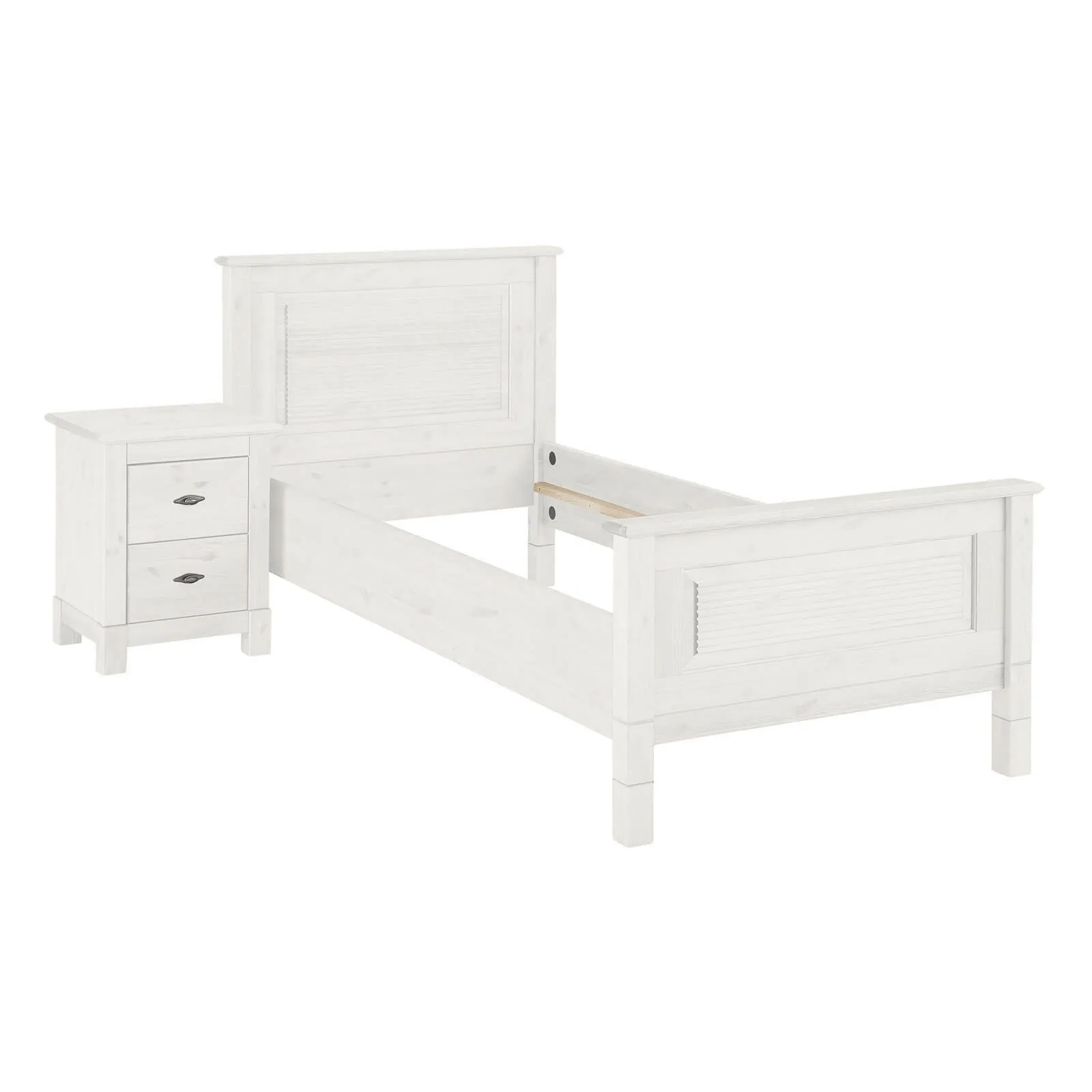 Кровать "Рауна" 900x2000 (белый воск УКВ)